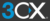 3CX logo grey_background