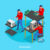 Isometric Repair Shop Background